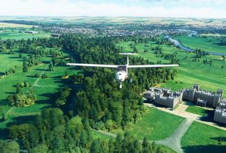 Létání nad vylepšeným Spojeným královstvím a Irskem v Microsoft Flight Simulatoru